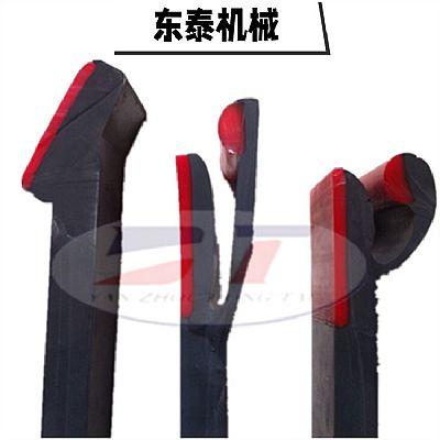 廠家直供導(dǎo)料槽防溢裙板 高彈性T型聚氨酯防溢裙板