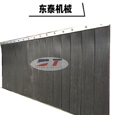 加工定制導(dǎo)料槽擋塵簾 黑色阻燃橡膠擋塵簾頭部護罩抑塵擋灰簾